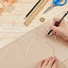 2Pcs 2 Styles Transparent Acrylic Router Templates DIY-DC0002-74-3