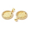 Rack Plating Brass Pendants KK-R146-03G-2