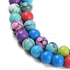 Synthetic Turquoise Beads Strands G-U004-02S-3