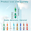 Glass Pendant Decorations HJEW-GO00026-2