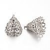 Alloy Pendant Bail Rhinestone Settings PALLOY-S090-23P-LF-1