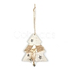 Wooden Pendant Decorations with Bell XMAS-PW0001-173C-1