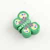 Handmade Polymer Clay Butterfly Beads X-CLAY-Q219-011-2