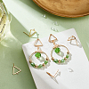 Brass Stud Earring Findings KK-BC0003-74G-5