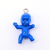 Opaque Plastic Pendants KY-WH0024-12E-1