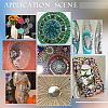 300Pcs Acrylic Self Adhesive Mirror Mosaic Tiles AJEW-PH0011-55-3