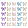 50Pcs 5 Colors Transparent Spray Painted Glass Charms GLAA-FS0001-05-2