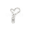 Heart Alloy Swivel Clasps HEAR-PW0001-157D-1