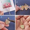 5Pcs 5 Style Brass Locket Pendants KK-SZ0004-02-5