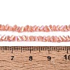 Electroplate Opaque Glass Beads Strands EGLA-Q139-01A-C04-4