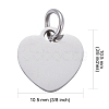 Tarnish Resistant 201 Stainless Steel Stamping Blank Tag Charms STAS-S105-T617-1-3