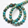 Natural Imperial Jasper Round Bead Strands G-I103-8mm-03-2