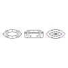 Preciosa® MAXIMA Crystal Sew-On Cups X-PRC-SE8-20050-S-5
