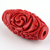 Carved Cinnabar Beads X-CARL-Q004-76B-7