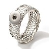 Adjustable Brass Snap Bracelet Making X-BJEW-R037-11-3