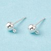 Brass Ball Post Ear Studs EC254-S-1