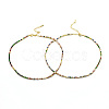 Brass Tennis Necklaces NJEW-I104-14G-1