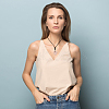 4Pcs 4 Style Heart Natural & Synthetic Mixed Gemstone Pendant Necklace with Nylon Cords NJEW-FI0001-50-5