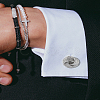 1 Pair Brass Cufflinks BUTT-LP0002-04P-3