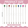 10Pcs Brass Brooches JEWB-PH01291-2