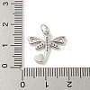 Rack Plating Brass Micro Pave Clear Cubic Zirconia Pendants KK-B093-10B-P-3