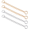 6Pcs 2 Color Aluminum Curb Chain Strap FIND-NB0001-67-1