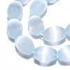 Dyed Natural Selenite Beads Strands G-T138-232D-3
