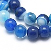 Natural Striped Agate/Banded Agate Beads Strands G-I254-03A-05-3