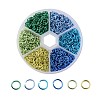 6 Colors Aluminum Wire Open Jump Rings ALUM-X0001-01A-1