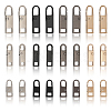 CHGCRAFT 24Pcs 12 Style Zinc Alloy Zipper Puller FIND-CA0007-88-1