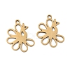 201 Stainless Steel Pendants STAS-F337-08G-1
