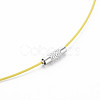 Stainless Steel Wire Necklace Cord DIY Jewelry Making TWIR-R003-02-4