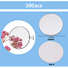 300Pcs Acrylic Self Adhesive Mirror Mosaic Tiles AJEW-PH0011-55-5