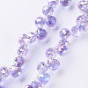 Transparent Glass Beads Strands X-GLAA-T006-14H-1