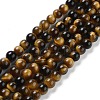 Natural Tiger Eye Beads Strands X-G-G099-4mm-4-1