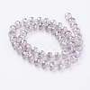 Electroplate Glass Beads Strands EGLA-E051-PL8mm-B03-2