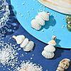 Sea Shell with Iron Alligator Hair Clips PHAR-JH00104-01-4