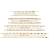 Wood Braided Cord Measure Rulers TOOL-WH0155-74D-1