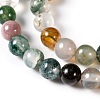 Round Natural Indian Agate Beads Strands X-G-S122-6mm-2