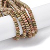 Natural Unakite Beads Strands G-H292-A16-02-1