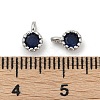 Brass Pave Cubic Zirconia Pendants KK-H204-03P-M-4