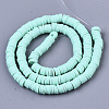 Handmade Polymer Clay Bead Strands CLAY-S094-6mm-A03-2