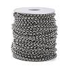 Tarnish Resistant 304 Stainless Steel Rolo Chains STAS-O076-16-3
