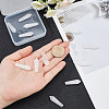 12Pcs Natural Quartz Crystal Pointed Beads G-OC0003-99-3