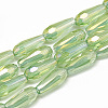 Electroplate Glass Beads Strands EGLA-Q099-C13-1