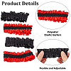 6 Pairs 2 Colors Polyester Elastic Garters DIY-GF0008-61-6