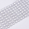 8 Rows Plastic Diamond Mesh Wrap Roll LS-OCOR-WH0048-01B-4cm-2
