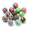 Handmade Polymer Clay Beads X-FM12mmY-2