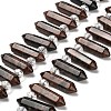 Natural Mahogany Obsidian Double Terminated Point Beads Strands G-H069-A02-01-1