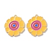 Alloy Enamel Pendants ENAM-O001-07B-G-1